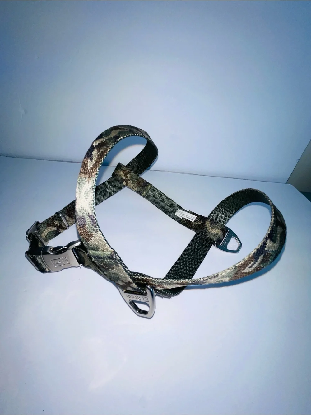 Petco Tactical Camo Dog Harness Heavy Duty Metal Quick Release Buckle D-Ring